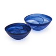 thumbnail image 1 of Imax 83946-2 Nicolla Bols en Verre&44; Bleu - Lot de 2, 1 of 1