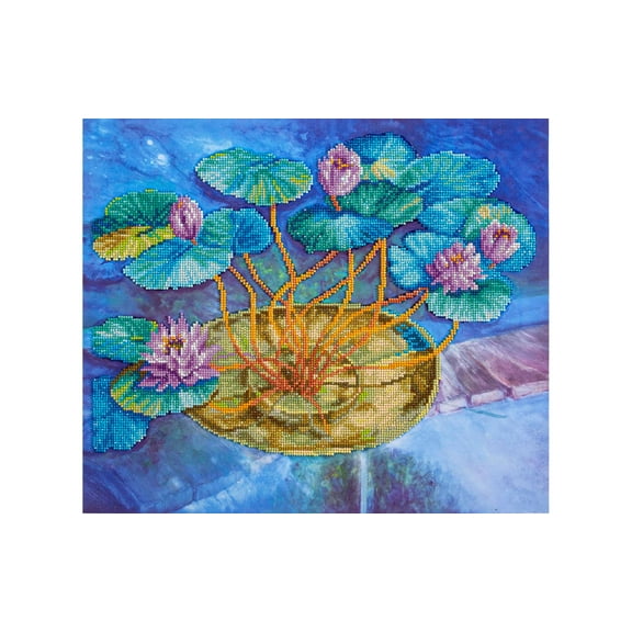 Diamond Art By Leisure Arts Diamond Painting Kits For Adults 16"X20" Advanced Water Lilies, Full Drill, Art Kits, Dimond Art, For Adults, Kit