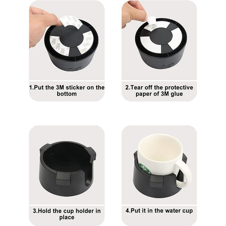  Cup Holder for Desk Anti-Spill Adjustable Drink Holder Non-Tipping  Table Coaster for Home Office Boat Couch : Home & Kitchen