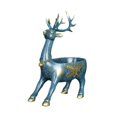 thumbnail image 2 of yotijay Cartoon Deer Statue Art Craft Ornament Desk Storage Tray Modern Resin Decorative Standing Blue, 2 of 9