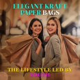 thumbnail image 4 of LINLIN Brown Paper Bags With Handles, Small Paper Gift Bags, Eco-Friendly Kraft Shopping Carrier Bags for Wedding, Christmas, Easter, Birthday Parties & Merchandise Retail, 4 of 4
