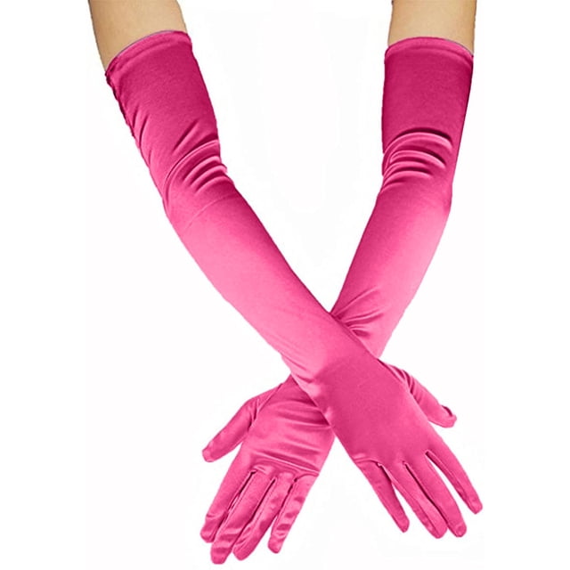 Gants Longs de Mariée des Années 1920 en Satin pour Femmes