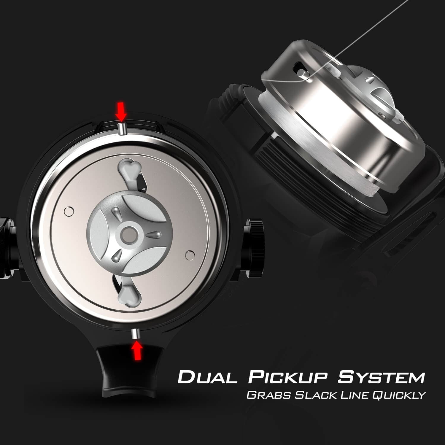 KastKing Spincast Fishing Reel,High Speed 4.0:1 Gear Ratio, Includes Monofilament Line
