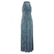 thumbnail image 3 of Vestido largo HUOGUO para mujer, estilo bandeau, cuello en V, flores de verano, 3 of 3