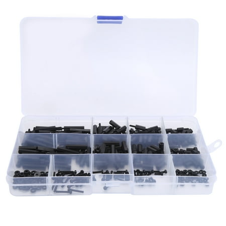 

2024 320pcs M2 Nylon Male to Female Hex Spacers Screw Nut StandOff Assortment Kit