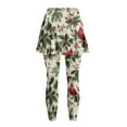 thumbnail image 5 of FUIALDOLG Christmas Cardinal Birds Athletic Skirt with Leggings for Women Tennis Golf Skorts Quick Dry Lady High Waist Yoga Pants Full Length Trousers,Size S, 5 of 7