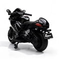thumbnail image 3 of Xuanlur 24V Electric Motorcycle for Kids, 3 Wheel Kids Motorcycle with LED Light Up Wheels, Dual 390 Motors, Speed Up to 7 mph, Bluetooth Music, Ride On Toy for Kids 3-8 Years Old, Black, 3 of 6