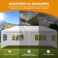 thumbnail image 3 of Toldo Carpa Gazebo Pergola Blanco 6x3 M Orfeld ZYP1SS 6x3 para Jardin Fiesta Negocios, 3 of 6