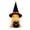 Black, variant on Halloween Ghost Light Decoration – Set of 3 Ceramic Ghost Figurines with Colorful Hats for Tabletop, Porch, Shelf & Party Decor
