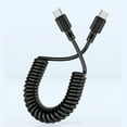thumbnail image 4 of Efficient Fast Charging Coiled USB C to USB C Cable Retractables Data Transfer Cable for Phone 16 S22, 4 of 9