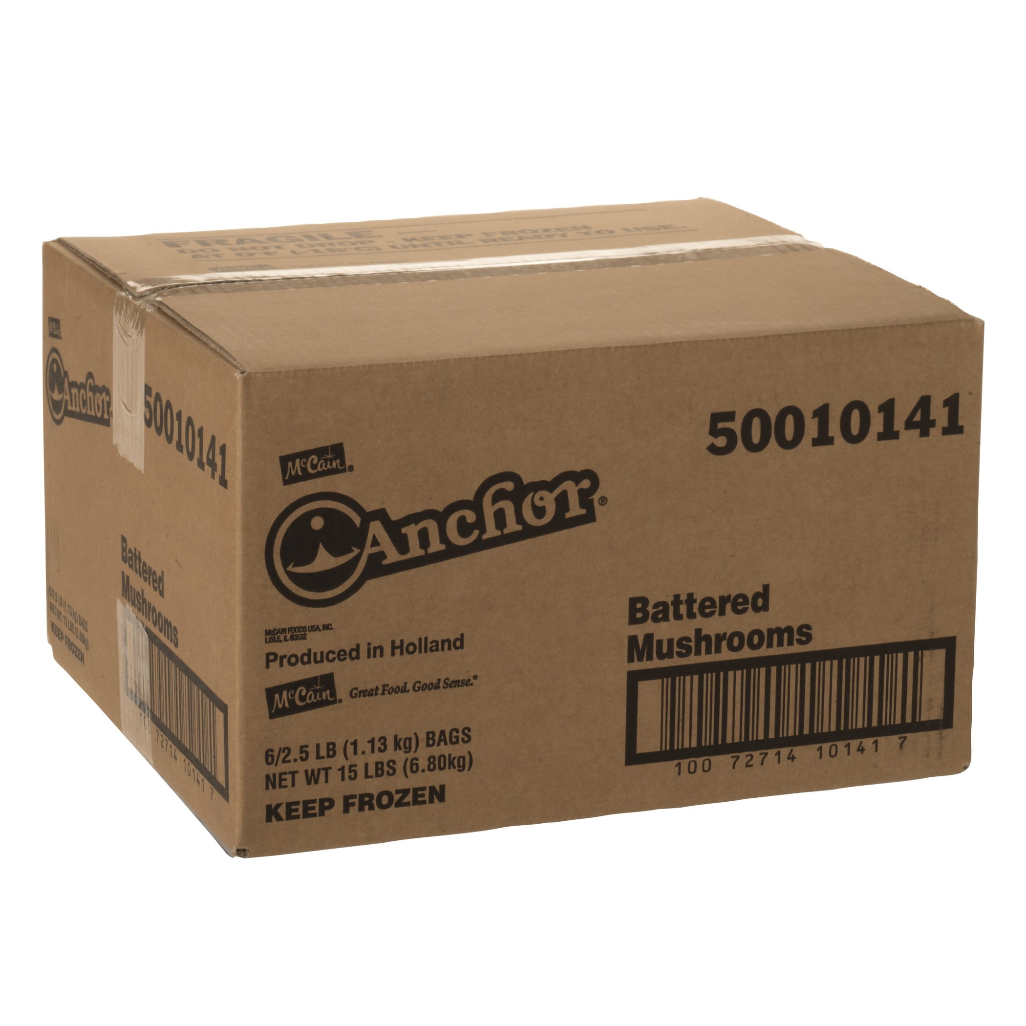 Anchor Battered Mushrooms 40 oz., (Pack of 6)