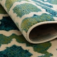 thumbnail image 5 of Rugs.com Azalea Collection Rug – 5 Ft Round Blue Medium Rug Perfect For Kitchens, Dining Rooms, 5 of 8