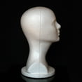 thumbnail image 3 of Foam Mannequin Head for Wigs, Wig Head Stand, Female Foam Wig Display for Hats, Glasses, and Hairstyling – 19.69" Head Circumference, 3 of 8