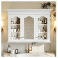 thumbnail image 3 of 40" Bathroom Medicine Cabinet with Mirror, Wall Mounted Storage Cabinet with Shelves - White Finish, 3 of 9