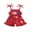 Red, variant on BemeyourBBs Toddler Baby Girl 4th of July Overalls Romper Fourth of July Outfit Baby Girls Memorial Day Independent Day Clothes Summer Patriot USA Star Strap Tie Shoulder Ruffled Shorts Jumpsuit