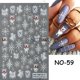 thumbnail image 1 of Calcomanías autoadhesivas 3D para uñas de hombre de jengibre de Navidad sombrero de Papá Noel copo de nieve ciervo calcomanías autoadhesivas envolturas para manicura de dibujos animados NTPRO-80, 1 of 4