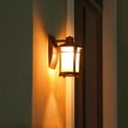 thumbnail image 4 of Outdoor Wall Sconce Waterproof Wall Mount Porch Light Fixture, IP65 Outside Glass Wall Lantern with E27 Socket, Vintage Exterior Wall Lamps for Garage Garden Patio Yard, 4 of 7
