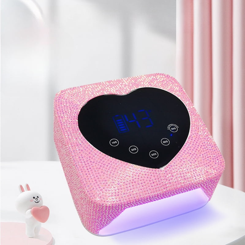 X20 Diamond-Embedded High-Power Nails Phototherapy Lamp Quick-Drying Nail Baking Gel Phototherapy Lamp 5-Speed Timing UV/LED Nail Lamp