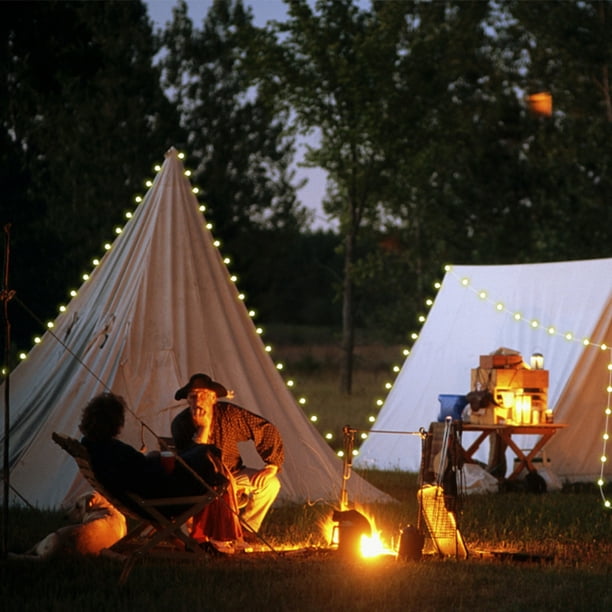 Guirlande lumineuse LED étanche pour tente de Camping, éclairage  d'extérieur, décoration de fête, mariage, noël, féerique