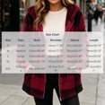 thumbnail image 4 of Kezqiaxn Jackets for Women Fashion Plaid Long Sleeve Drawstring Waist Coats Winter Casual Hooded Outerwear with Pockets Fall Women'S Clothing Wine S, 4 of 8