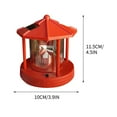 Solar Lighthouse, LED Beacon Rotating Garden Lights, Outdoor Smoke