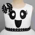 thumbnail image 4 of IBTOM CASTLE First Halloween Princess Dress up Clothes for Toddler Infant Baby Girls Tutu Pumpkin Ghost Pageant Birthday Party Fancy Skirt 5-6 Years White, 4 of 8