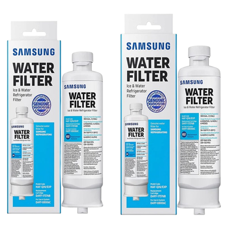 2 Pack DA97-17376B Compatible with HAF-QIN/EXP, HAF-QIN, DA97-08006C,Refrigerator Water Filter