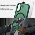thumbnail image 3 of DOMAVER Magnetic iPhone 17 Case (6.3") - Slim Fit Matte Translucent Cover | MagSafe Compatible | Shockproof Anti-Yellowing | Green, 3 of 8