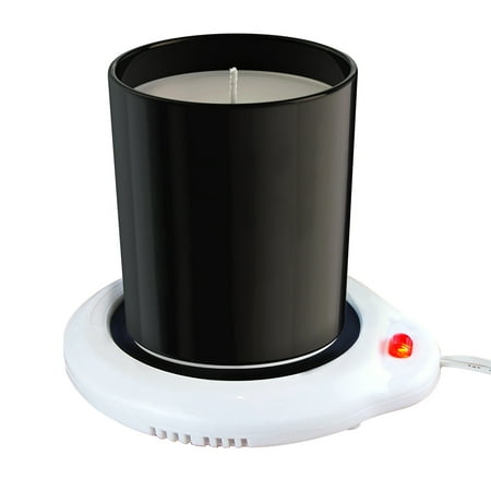 Eutuxia Candle Warmer for Home & Office. Great for Warming Up Cups, Coffee Mugs, Wax, and Beverages on Desks, Tables & Countertops. Electric Heated Plate Warms Quickly. Enjoy Hot Drinks on Cold Days.