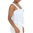 thumbnail image 5 of KelaJuan Women’s Loose Tank Tops, Summer Sleeveless Ruched Bust Tie-up Front Solid Color Tops, 5 of 6