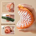 thumbnail image 3 of asddcavvf Flexible Fruit Brush Carrot Pattern Brush | Bendable Fruit Vegetable Cleaning Brush | Carrot Shape Multiple Bendable Fruit Vegetable Cleaning Brush For Food Veggies, 3 of 6