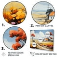 thumbnail image 3 of Designart "De Stijl Landscape In The Countryside I" Countryside Floater Framed Wall Decor, 3 of 5