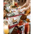 thumbnail image 3 of Christmas Truck Placemats Set of 2 Xmas Car Pine Tree Snow Retro Linen Red Plaid Heat Insulation Washable Place Mats, Rustic Non-Slip Table Mats for Dining Table Party Kitchen Decor,13x19 Inch, 3 of 4