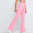 thumbnail image 5 of ZOIGHDA Flare Leggings for Women High Waisted Yoga Pants Basic Solid Color Stretch Workout Bell Bottoms(X-Large), 5 of 6