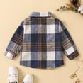 thumbnail image 7 of EnJoCho Toddler Fashion Clothing Toddler Boys Girls Shirt Coat Jacket Plaid Long Sleeve Kids Turn Down Collar Button Tops Outwear Kids Trendy Clothing Outfit 3-4 Years, 7 of 7