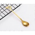 thumbnail image 1 of 10pcs Leaves Spoon Coffee Teaspoon Stainless Steel Hanging Cup Tea Spoon Scoop, 1 of 1
