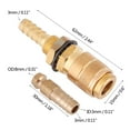 thumbnail image 2 of Cergrey Water Cooled Adapter ,Connector Fitting,Water Cooled & Gas Adapter Quick Hose Connector Fitting For MIG TIG Welder Torch, 2 of 6