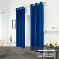 thumbnail image 2 of ZOPZO Room Darkening Curtains Pack of 2, Energy Saving, Royal Blue, 42W x 72L Inch, Noise Reducing Thermal Insulated Drapes for Living Room, 2 of 6