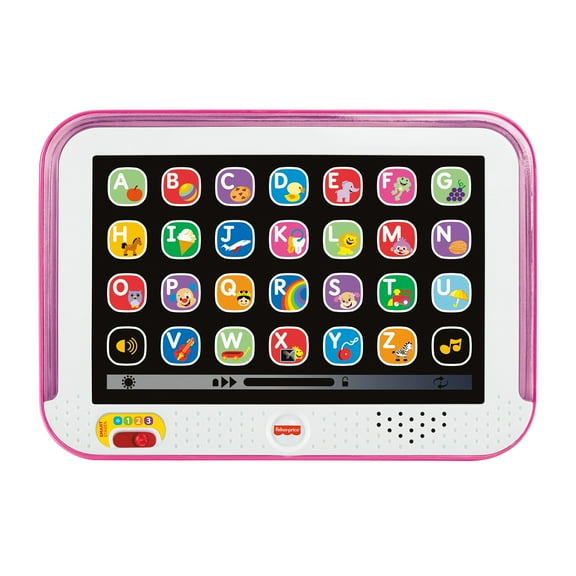 Fisher-Price Laugh & Learn Smart Stages Tablet Toddler Electronic Musical Learning Toy, Pink