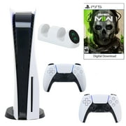 Sony PlayStation 5 Core Console with Call of Duty: Modern Warfare II with Dual Charger and DualSense Controller in White