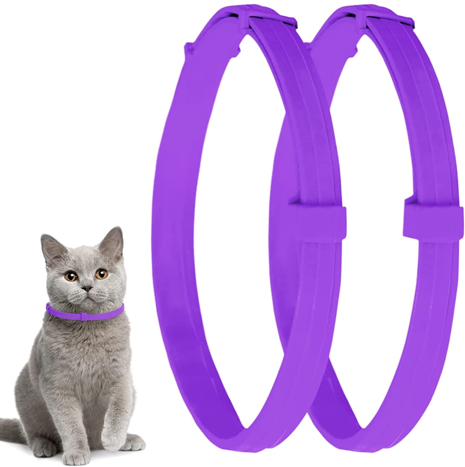 Misona Cat Collar for 8-Month Validity Period Adjustable Collars for Cat Kitten Collar Fits All Cats Pet Supplies