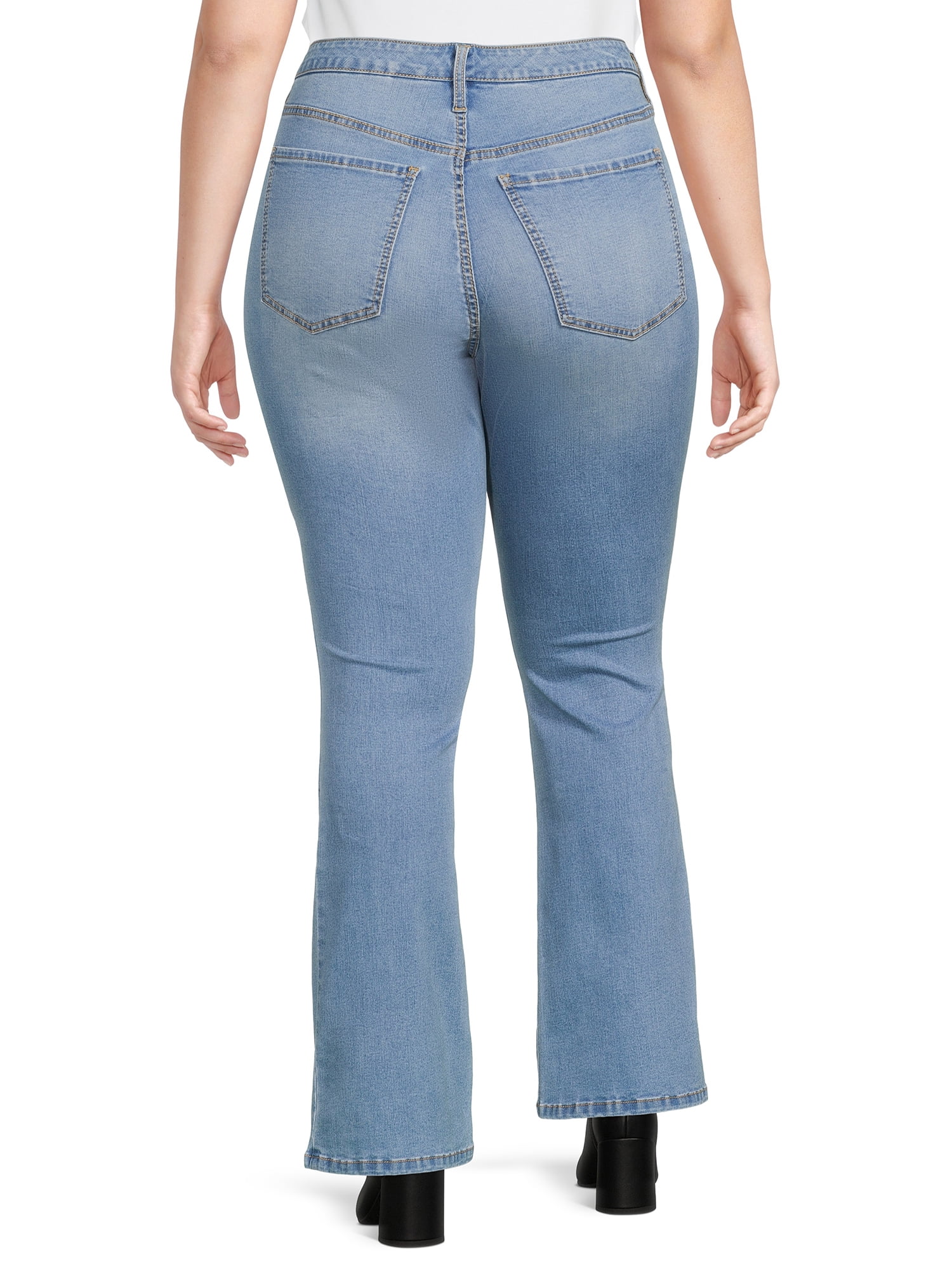 Terra & Sky Women's Plus Size Bootcut Jeans