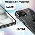 thumbnail image 4 of JETech Glitter Case for iPhone 15 Plus 6.7-Inch, Bling Sparkle Shockproof Phone Bumper Cover, Cute Sparkly for Women and Girls (Black), 4 of 7