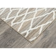 thumbnail image 6 of (2 pack) Mainstays Diamond Stripe Earth Tone/White Indoor Area Rug, 5' x 7', 6 of 8