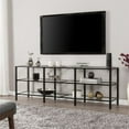 thumbnail image 2 of SEI Furniture Tyler Transitional Metal and Glass TV Stand in Matte Black, 2 of 3