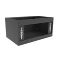 thumbnail image 4 of Alpine 30" Wood Floating Vanity Base in Black with Gold Handles, 4 of 5