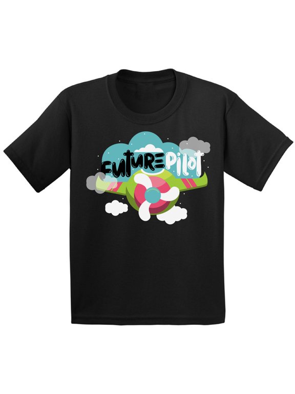 Future Pilot Youth Shirt Cute Birthday Gifts Funny Pilot Shirts for Kids Themed Party Airplane Tshirts for Boys Airplane Tshirts for Girls Future Job Kids Plane T shirts