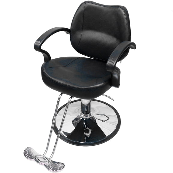 Silla Barberia Negra Lisa Nanofort Estetica Salon Belleza