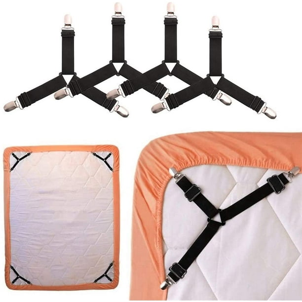 bed sheets with corner straps