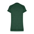 thumbnail image 5 of SDNall Summer T-Shirt for Women Solid Color Short Sleeve Casual Round Neck Side Split Fashion T-Shirt Short Sleeve Round Neck T-Shirt (Green,Sizes:S-2XL), 5 of 9